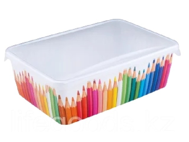 Лоток для мелочей Карандашница бол с крышкой 22/14/7 см 2255